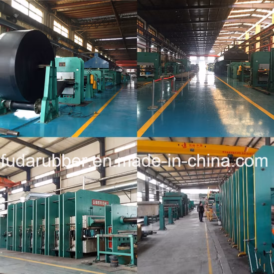 Bande transporteuse en caoutchouc Ep de Chine Bande transporteuse Ep plongée plate industrielle à extrémité ouverte